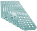 Yimobra Bathtub Mat Non Slip, Super Strong Suction Cups, 28"X16" Long Shower Mat with Drain Holes, Machine Washable Fast Draining Bath Mats, Bathroom Essentials,Mint Green - color: Mint Green, size: 27.5 X 15.5 Inch