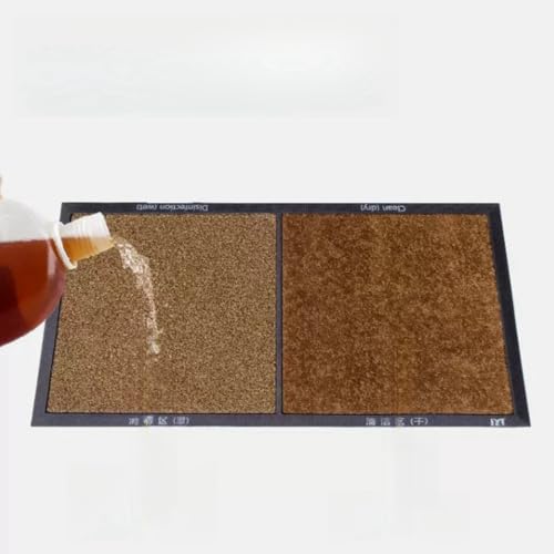 Disinfection Floor Pad Mat Sanitizing Floor Mat Multifunction Entrance Mat Footbath Rug Shoe Home Hotel (Brown) - color: Brown