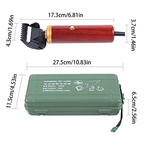 55W Electric Sheep Goat Shears Clippers Pet Animal Shave Grooming Wool Shearing Hair Shearing Grooming Machine Animal Clipper Fur Wool Cutter for Goat Dogs Rabbit Hair Grooming - color: 55w