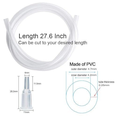 150ml Syringe with 27.6 Inch Tube and Blunt Needle 14G 1.5”, Large Plastic Syringe for Scientific Labs, Nutrient Measuring, Watering, Refilling - style: 150 ml
