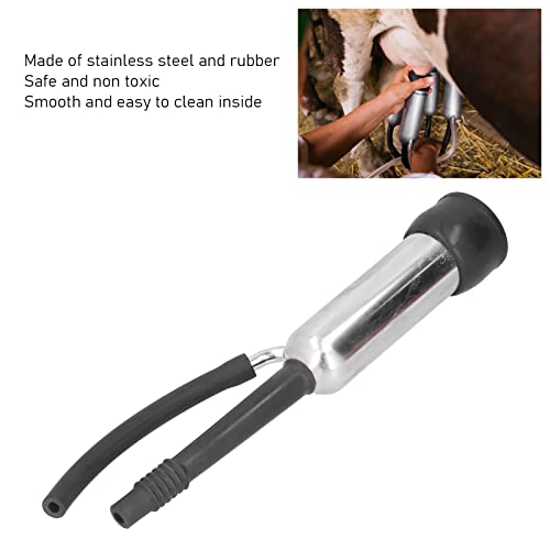 Cow Milking Machine Portable, Goat Milking Machine, Stainless Steel Milking Cup Milking Teat Cup Lightweight High Reliability Goat Milker for Milking Machine