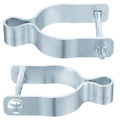 2 Pcs Chain Link Female Gate Hinges Fits 2-3/8" OD Post/Pipe, 5/8" Pin Hole | Galvanized Steel Heavy-Duty Fence Gate Post Hinges, Chain Link Fence Hardware for Gate Repair & Replacement, 2 Pack - size: 2-3/8inch