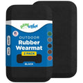 Playsafer Playground Safety Rubber Wearmat for Swingsets and Slides - 1" Thick X 24" W X 40" L (2 Pack, Black) - color: Black, size: 2 Pack (40" L x 24" W x 1" Thick)