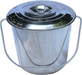 Stainless Steel Milk Pail Bucket with Lid (3.5 LTR Dairy Pail)