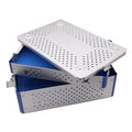 Autoclavable Aluminum Sterilization Tray, Silicone Mat for Ultrasonic Cleaning & Dental Tools 11.8"×7.9"×3.5"