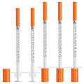 0.5ml Syringes 29G 1/2" 13mm Needle U-100 Disposable Lab Syringe, 30 Pack - size: 29G 1/2cc 1/2" (13mm)