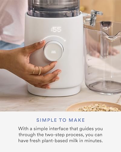 Nama M1 - Plant-Milk Maker - Homemade oat and nut milk - White | Homemade Oat and Nut Dairy Alternative - Barista Quality Creamy Texture - Blends and Strains in Minutes - Easy to Clean - color: White