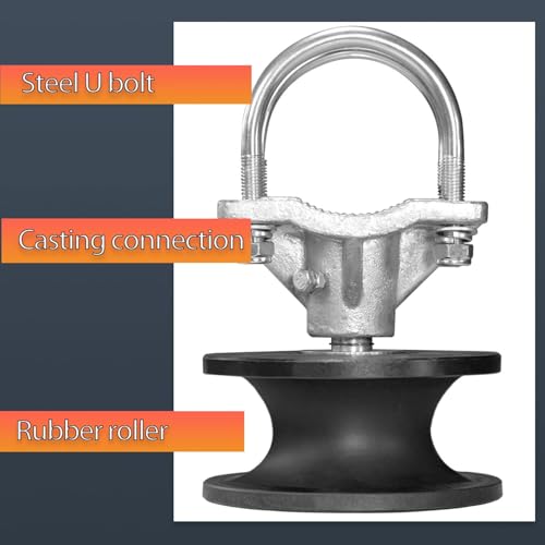 Cantilever Gate Rollers,Rolling Cantilever,Slide Gate Rollers, Nylon Rollers for 4" Round Post,2-3/8" or 2-1/2" Chain Link Fence Gate Frames, Gate Roller Sliding Gates, Chain Link Gate Roller-1pcs