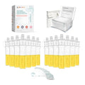 Colostrum Collector Kit | Reusable Silicone Breast Milk Collector for Harvesting Colostrum Breastmilk, Pre-Sterilized Includes Storage Case & Cotton Wipe | Set of 14 Collectors, 5mL each - size: 14 Piece Set