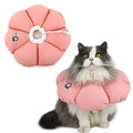 HiDREAM Cat Cone Collar,Cute Waterproof Elizabethan e Collar for Cats,Anti-Bite Lick Wound Healing Safety Cat Recovery Collar,All-Season Style - color: Pink flowers, size: Small
