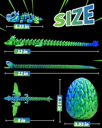 5 Pcs，12" 3D Printed Dragon Eggs,Dinosaur Egg,Crystal Dragon Toys,Snake Eggs, Animals,Fidget Toy,Desk Executive Toy，Easter Eggs Basket Stuffers,Toys for Boys Kids Teen 5-7 4-6 8-12 - color: Tt-01