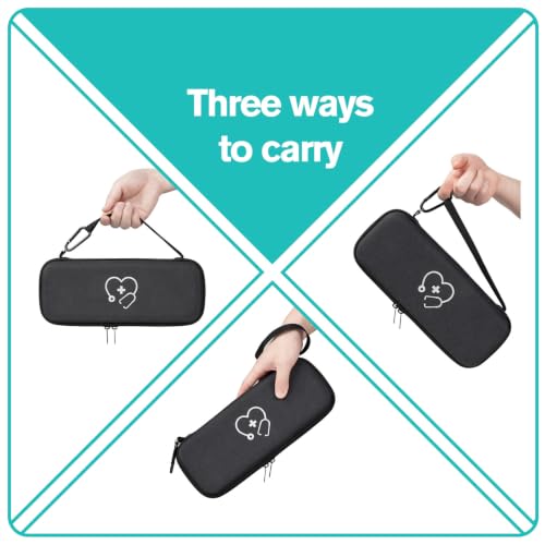 ProCase Stethoscope Case for 3M Littmann Classic III/Cardiology IV -Black | Compatible with Lightweight II S.E, MDF Acoustica, Hard Travel Carrying Case for Nurse, Stethoscope Storage Organizer - color: Black