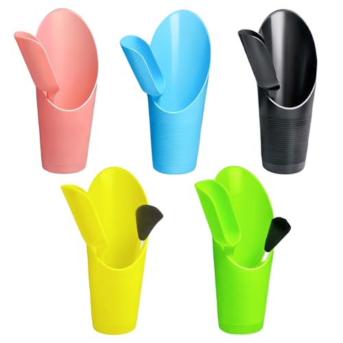 12PCS Bonsai Soil Scoop Set, Plastic Garden Scoops, Mini Potting Shovel | Mini Garden Tool Set, Dual-Size Succulent Planting Tools for Indoor Plants, Planting, Transplanting Soil Mixing