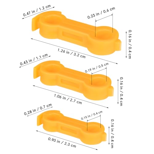 KESYOO 12 Pcs Chick Splay Leg Bands for Birds Splay Leg Correction 4mm 5mm 6mm Multi-Size Bird Hobble Brace Support for Baby Chick Quail Pigeon Poultry Supplies