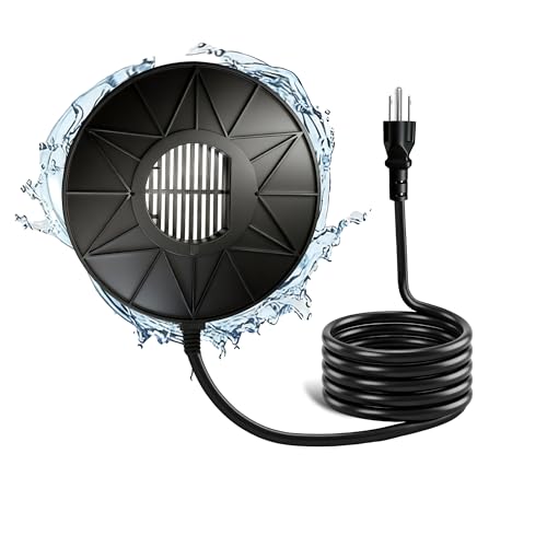 Bird Bath Heater, 70W De-Icer Submergible Deicer Birdbath Water Heater Thermostatic Control Power Saving for Birdbath Farm Livestock Drinking Outdoors in Winter - color: 70W De-Icer