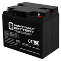 Mighty Max Battery ML22-12 - 12 Volt 22 AH, Nut and Bolt (NB) Terminal, Rechargeable SLA AGM Battery - Pack of 2 - size: 2 Pack