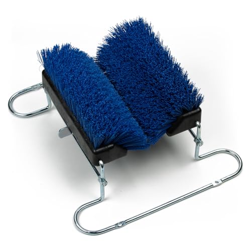 SPARTA Boot and Shoe Cleaning Brush 16.5" x 14.75" x 7", 6 lbs with Scraper for Heavy-Duty Dirt and Mud Remover at Homes, Farms, and Worksites, Polypropylene (Pp), Black - color: Black, size: Complete Unit, style: Modern