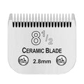 8 1/2 Dog Grooming Ceramic Blade,Compatible with Andis ,Oster A5,Wahl KM10 | Cut Length 7/64"(2.8mm) - color: Silver, size: 8 1/2 blade 2.8mm