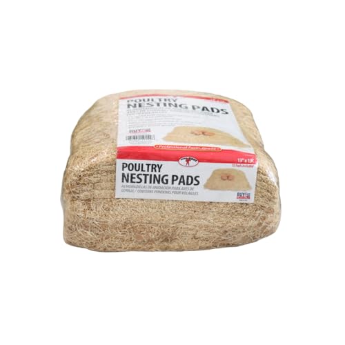 Little Giant® Poultry Nesting Pad - Fiber Pad Fits Most Chicken and Hen Nesting Boxes - Set of 10 Pads - Made in USA
