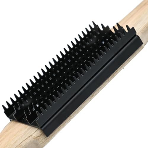 Buffer Wheel Rake, Polishing Tool with Stainless Steel Rake Teeth Head and Handle, Dress and Clean Buffing Polishing Wheel & Airway Surface Cleaning - color: Black