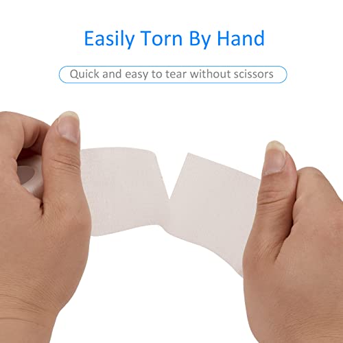 24Pcs Self Adherent Cohesive Bandages Wrap Self Adhesive 2 in White | Self Adherent Bandages Wrap First Aid Self Adhesive Bandage Elastic Sports Athletic Tape Wrist Ankle Pet Vet Wrap Grip Cover - color: White, size: 24Pcs