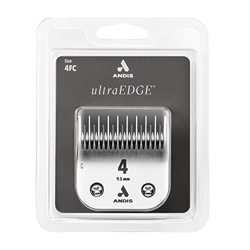 Andis 72625 UltraEdge Skip-Tooth Blade, Size 4, 3/8in Cut, Chrome | Fits Andis, Conair, Oster & Wahl detachable dog clippers, rockwell 65 hardness, rust-resistant - style: 4 Skip Tooth Blade (Pack of 1)