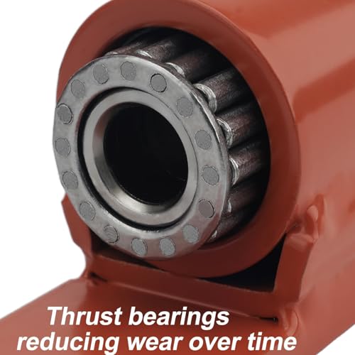 7" 2150P Heavy Duty Gate Hinges 1100lb Capacity - Bolt On/Weld On Carbon Steel Hinges for Driveway Gates, Fence & Barn Doors - Ball Bearing Design, Rust-Red Resistant Finish （2pcs）