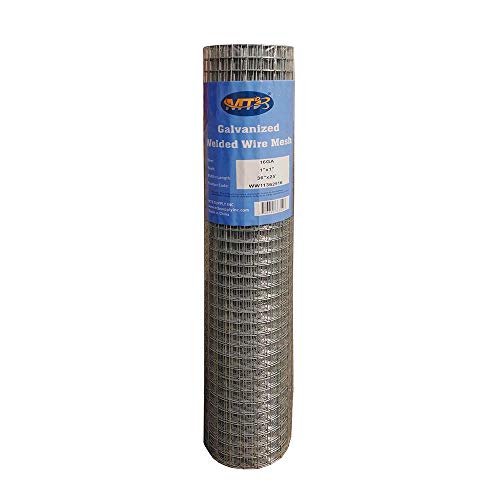 16GA Galvanized 36in x 25ft-1in x 1in Welded Wire Mesh Garden Economy Fence - size: 36"x25'-1"x1" 16GA Galvanized