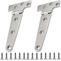 316 Stainless Steel T Hinges Marine Grade 6'' x 3" Heavy Duty Boat Hatch Hinge (150 mm X 72 mm) 2 Pack Casting Cabinet Hardware Door Hinge with Screws - style: 6'' x 3" 2 Pack