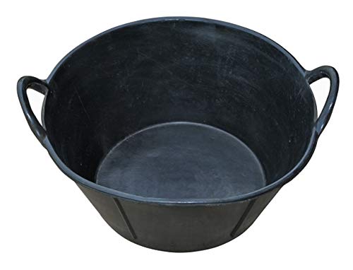 Little Giant® Rubber Utility Pan | Durable & Versatile Rubber Tub with Handles (6.5 Gallon, 1, Count) - size: 6.5 Gallon