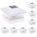 GreenLighting Classic Solar Post Cap Lights - Fits 5x5 PVC/Vinyl Outdoor Solar Powered Post Cap Light, Fence, Deck, Garden - Bright LED, Waterproof White 8 Pack - color: White Classic, size: 8 Pack