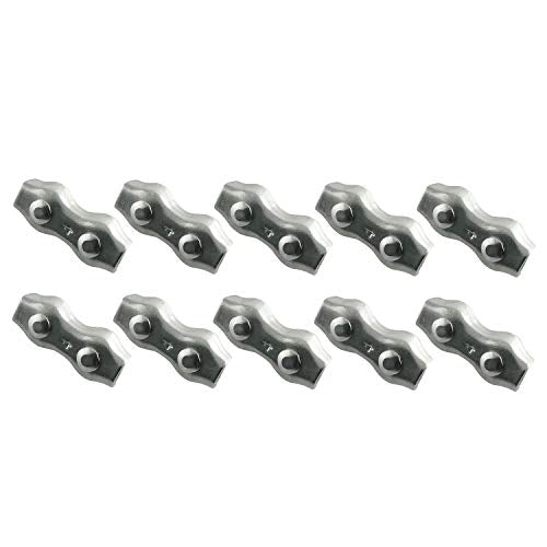 10pcs M4 Poly Rope Connector, Wires Splicer 304 Stainless Steel Polyethylene Cord Connectors for Electric Fences