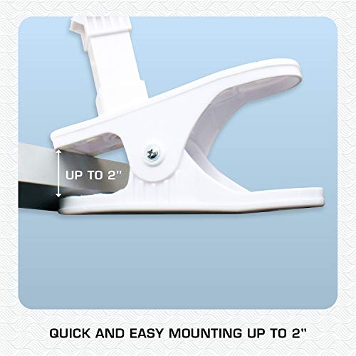 Hurricane Classic Clip Fan with Tilt, 2 Speeds, White, 6in | Portable Mini Desk Table Fan for Home, Office or Travel - style: 6" Classic Clip Fan