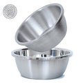 Paoli 304 Stainless Steel Fine Mesh Colander Set, 1.5QT Large Capacity Strainer with Mixing Bowl — Rinse Fruits, Veggies, Rice & Drain Pasta, Dishwasher Safe (2-Piece) - color: Primary Colors, size: 1.5qt