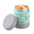 Bentgo Kids Stainless Steel Leak-Proof Food Jar for Hot or Cold Food | 11 fl oz Double Insulated Container with Removable Silicone Bumper, Dishwasher Safe, Easy Open Lid, Ages 3+ (Puppy Love) - color: Puppy Love