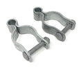 Pressed Steel Chain Link Fence Frame Hinge w/Bolt - (2 Sets Pack) (1-5/8") - size: 1-5/8 Inch