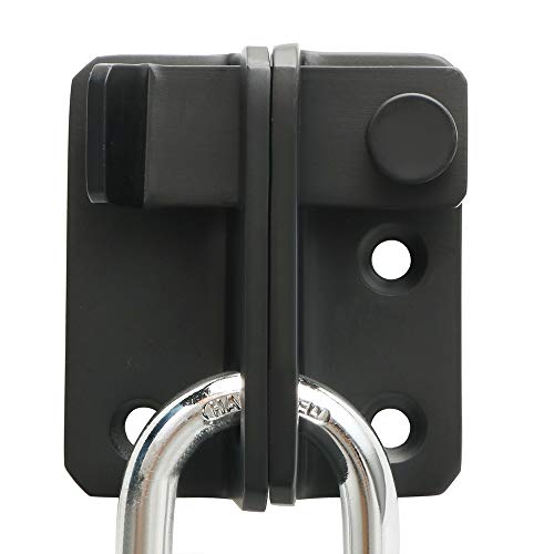 Alise Black Flip Latch Gate Latch,Heavy Duty Door Latch Barn Door Lock | Stainless Steel Door Lock Latches for Wooden Fence Shed Barn Chicken Dog Cage Window Cabinet Backyard Garage - color: Matte Black, size: Large Size