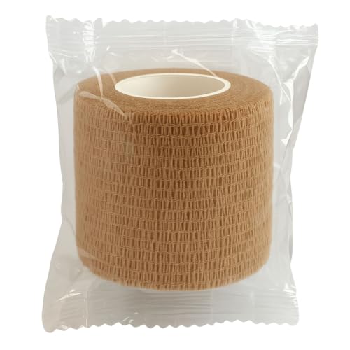 First Aid Training Cohesive Bandage Tape, 12-Pack | MCR Medical | Self-adhering elastic cohesive wrap bandage tape, sticks to itself without clips or adhesive residue, 12-pack - size: 12-pack