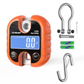 Hanging Scale Handheld 440lb/200kg Crane Scale Luggage Scale,with ABS Plastic case & Big LCD Display, Portable Digital Mini Crane Scale Fishing Scale,for Gym,Hunting,Travelling - color: Orange(440lb/200kg)