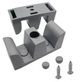 49mm Bathroom Sliding Door Glass Collision-Proof Block Side Guide Rail for Shower Door Bathroom Sliding Door Bumper Shower Room Accessories(4pcs,Grey) - size: Grey 49mm