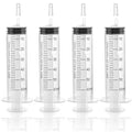 12pack 60ml Large Syringes Without Needle, With Cap for Liquid, Measuring, Ink Refilling, Oil, Liquids Glue Applicator, Individually Sealed - style: 60ML