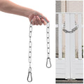 Gate Chain Lock with Carabiners Barn Chain Link 20'' Gate Latches for Outdoor Fences Dog Cage Lock Backyard Chain Lock Stall Supplies 2 Pack - size: 20'' 2Pack