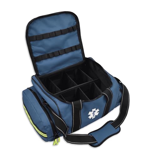 Lightning X Large EMT Medic First Responder EMS Trauma Jump Bag w/Dividers - color: Navy Blue