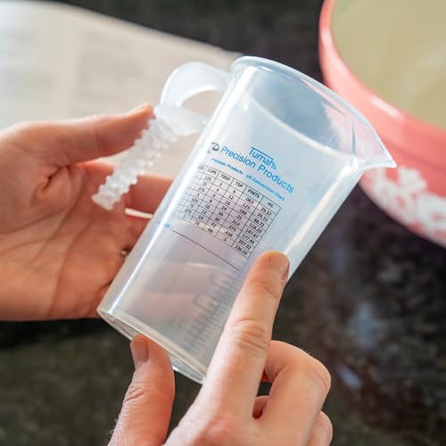 8oz 1 Cup Measure Pitcher with Convenient Conversion Chart– Food Grade - Great for Cooking, Home Hobbies, Aquariums, Pet Additives, Medical and Lab Chemicals with High Chemical Resistance by Turnah - size: 8oz
