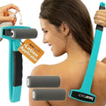 bearback Lotion Applicator for Back & Body Long-Reach Roller for Even Lotion, Sunscreen, Self-Tanner & Medication Application Foldable, Reusable, No-Help Design American Small Business (Teal) - color: Teal