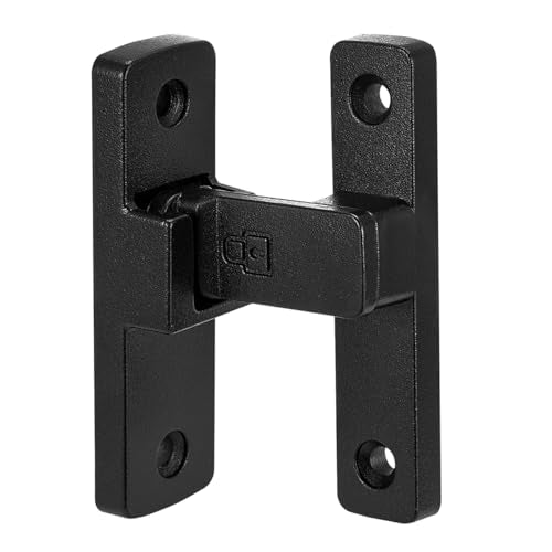 Matte Black 90 Degree Zinc Alloy Barn Door Latch, Flip Gate Lock | Sliding Door Latch,Right Angle Door Lock,for bedroom,garage,balcony,barn,bathroom,drawer,window,cabinet,pet enclosures - color: Matte Black_90 Degree