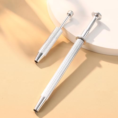 GEMQUEEN Piercing Ball Grabber Tool, 14-20G Taper for Changing Jewelry | Surgical Steel Flat Back Earrings Threader Tool Insertion Pin, Body Piercing Kit for Ear Rook Conch Nose Lip Jewelry Removal - style: Ball Grabber Tool - 2pcs