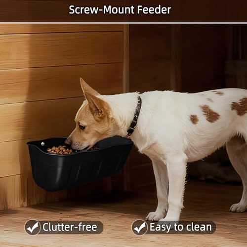 Chicken Feeder Waterer,Hanging Goat Feeders,Feed Trough 3.5 Quart 3 Pack,Hanging Fence Feed Trough for Poultry Livestock,Black - color: Black, size: 3.5 Quart (3 Pack)