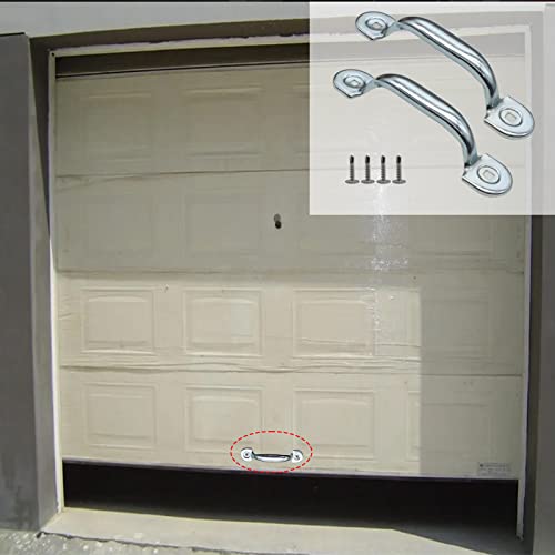 Garage Door Bottom Lift Handle for Most Gate Handles Replacement, Heavy Duty Door Pull Handle for Garage Outdoor Closet (2 Pack)