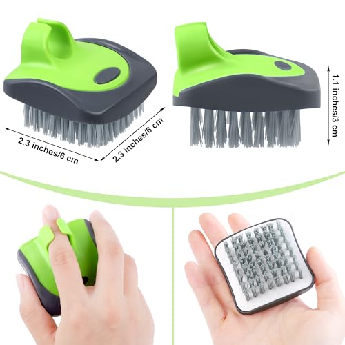Vegetable Brush Carrot Potato Scrubber Soft Silicone and Hard Side Fruit Cleaning Tools for Delicate or Tough-Skinned Vegetables Brush